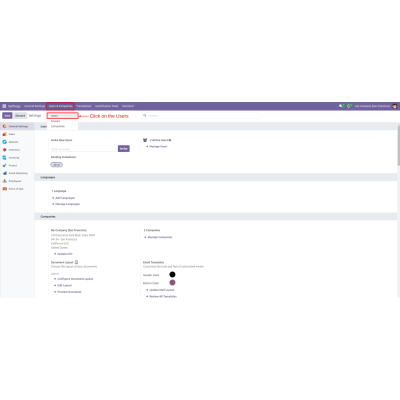 Click on the user to access their profile.