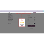 A warning message appears on the delivery page.