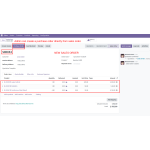 A new sales order has multiple items. Click on the Purchase Order button.