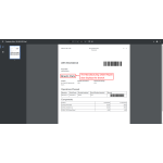 Branch details are also shown in the manufacturing order report.