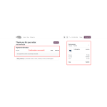 Payment confirmation is successfully displayed, indicating a completed transaction.