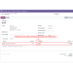 Adjust the price as needed before finalizing the vendor bill confirmation.