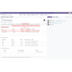 The purchase price history tab shows a comprehensive list of vendor bill price history details.