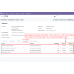 After updating unit prices in the sale order line, confirm the changes and check the price history tab for the latest updates.