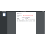 Successfully downloaded the product price history report in PDF format.