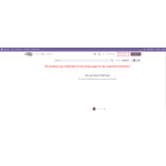 All products are restricted on the shop page for the chosen customer.