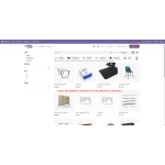 View the shop page to see all products available for the selected customer, allowing easy browsing.