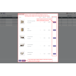 Click the view icon to open the reorder products popup with item details and reorder buttons for each product.
