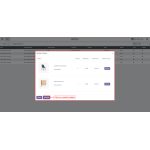 Click the reorder button to efficiently restock multiple products at once from the reorder products popup.
