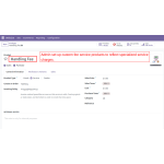 Custom fee products are created as service products by the admin to simplify the application of specific charges.