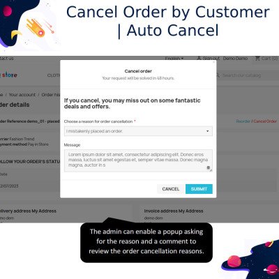 PrestaShop Cancel Order by Customer - Auto Cancel