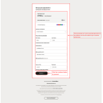 The customer inputs details and then clicks Continue to proceed.