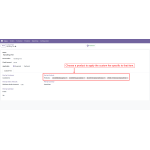 Select the products to which you want to apply fees.