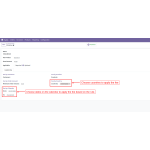 Apply the fee by choosing the country and date.