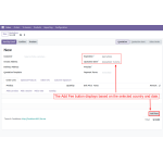 Fees are available only when the country and date are chosen.