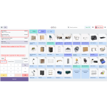 Choose items with specific products and add them to the cart, then select the target customer.