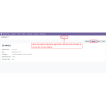 Click the invoice button after approval to view details or make payment.