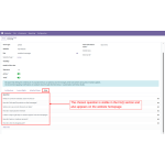 The selected FAQ question is visible in the FAQ  question list on the backend.