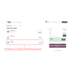 Clicking the apply button adds the optional fee to the product, allowing customization based on the customer's needs.