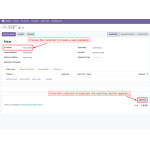 Select the customer, and then the Add fees option appears.