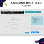 Combination-Based Product Content Manager