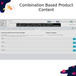 Combination-Based Product Content Manager