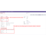 View transaction details including ID, currency, and status, and click on the payment ID to process refunds.