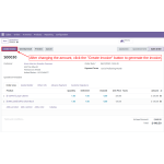 After updating the amount, click "Create Invoice" to generate the invoice.