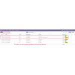 The admin can view detailed customer advance payments in the invoicing backend.