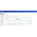 On the Bluesnap dashboard, the merchant accesses the list of all refund transactions for review.