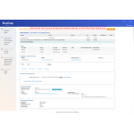 The merchant can view detailed sales and refund information on the order information page within the Bluesnap dashboard.