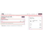 The payment confirmation is displayed successfully, indicating that the transaction has been processed.