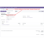 Click the Settings icon, then choose "Generate a Payment Link" to create a secure payment URL for customers.