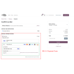 Enter the card details, including the card number, expiration date, and CVC code as required.