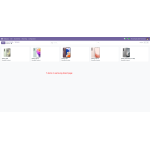 Display items on the brand page, including product images, names, and types.