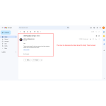 The user will receive a real email to verify their account.