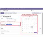 Automatically filled with past date; admins can update expiry during production.