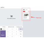 View the pack product display on the POS screen.