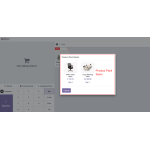 The product pack items popup is available for adding product details.