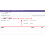 The picking of order details for the bundle product is underway.