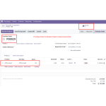Successfully created the purchase order for the pack product.