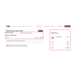 The payment confirmation is displayed, indicating that the transaction has been successfully processed.