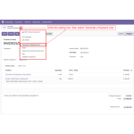 Click the Settings icon, then choose "Generate a Payment Link" to create a secure payment URL for customers.