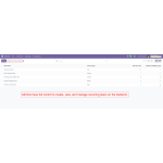Admin can view and manage all Stripe recurring plans directly from the backend.