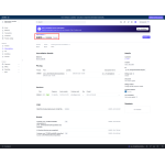 The merchant can view detailed information for each canceled subscription on the Stripe dashboard.