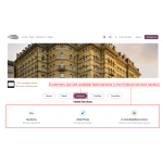 Customers can view the hotel’s available services in the frontend services section.