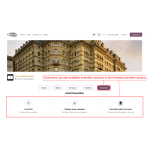 Customers can view the hotel’s available Amenities in the frontend Amenities section.