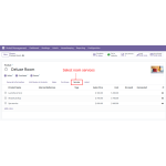 Admin selects services.
