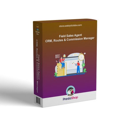 Prestashop Field Sales Agent – CRM, Routes & Commission Manager