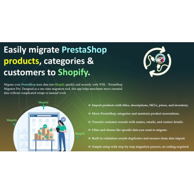 WBL Prestashop Migrator Pro – Smart Prestashop to Shopify Migration Tool